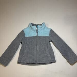 Gerry Kid's Fleece jacket - teal and gray Size 2T